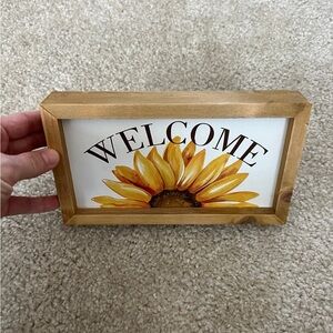 SOLD - Sunflower Welcome Decor